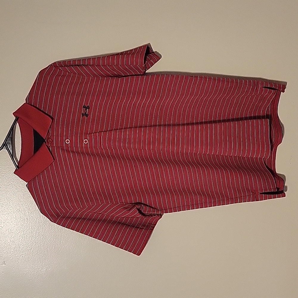 Under‎ Armour Heat Gear Golf Polo Shirt Red Mens Size Medium